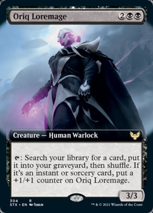 Oriq Loremage (Extended Art) (Strixhaven) Light Play