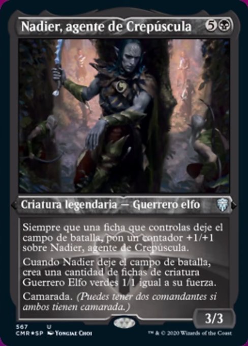 Nadier, Agent of the Duskenel (Foil Etched) (Commander Legends) Near Mint Foil