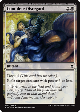 Complete Disregard (Battle for Zendikar) Medium Play