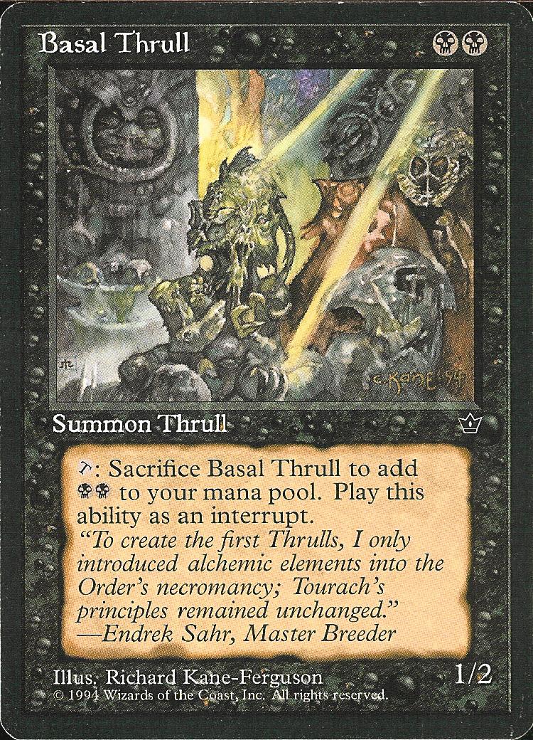 Basal Thrull (3) (Fallen Empires) Light Play