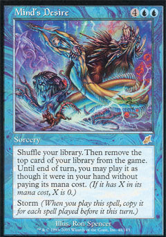 Mind's Desire (Scourge) Light Play Foil