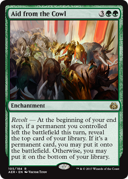 Aid from the Cowl (Aether Revolt) Medium Play