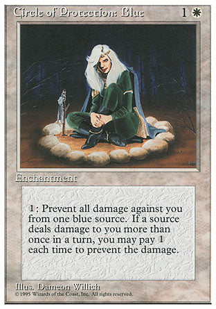 Circle of Protection: Blue (4th Edition) Medium Play