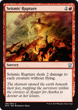 Seismic Rupture (Dragons of Tarkir) Near Mint