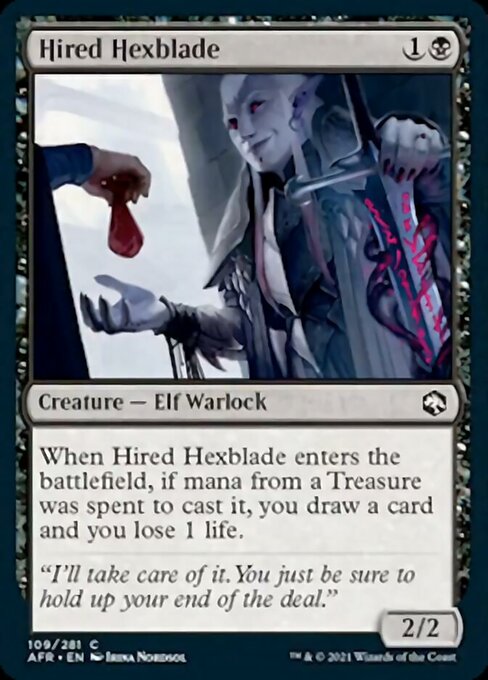Hired Hexblade (Adventures in the Forgotten Realms) Near Mint Foil