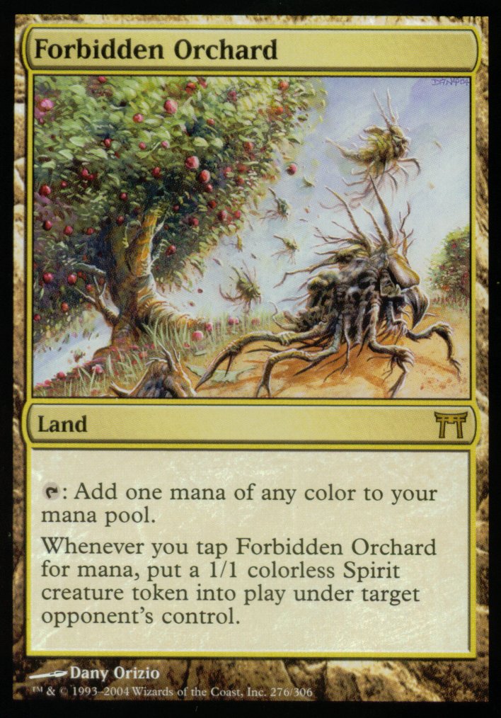 Forbidden Orchard (Champions of Kamigawa) Light Play Foil