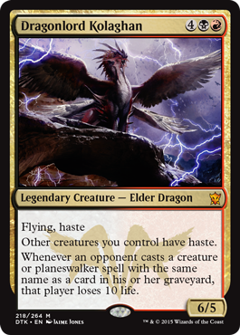 Dragonlord Kolaghan (Dragons of Tarkir) Near Mint