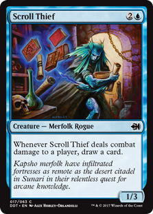 Scroll Thief (Duel Decks: Merfolk vs Goblins) Light Play