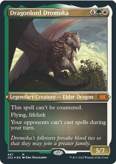Dragonlord Dromoka (Foil Etched) (Double Masters 2022) Near Mint Foil