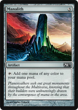 Manalith (Magic 2012 Core Set) Heavy Play Foil