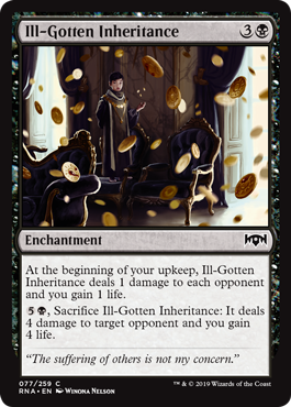 Ill-Gotten Inheritance (Ravnica Allegiance) Medium Play