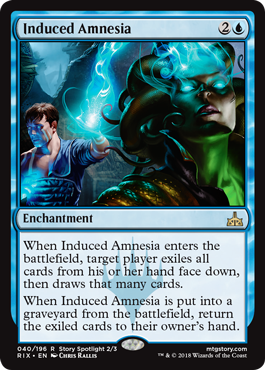 Induced Amnesia (Rivals of Ixalan) Near Mint