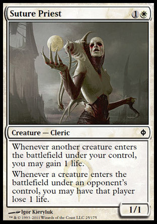 Suture Priest (New Phyrexia) Light Play Foil