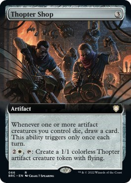 Thopter Shop (Extended Art) (Commander: The Brothers' War) Near Mint