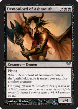 Demonlord of Ashmouth (Avacyn Restored) Light Play