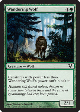 Wandering Wolf (Avacyn Restored) Light Play Foil