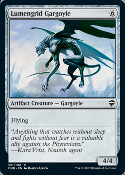 Lumengrid Gargoyle (Commander Legends) Medium Play Foil