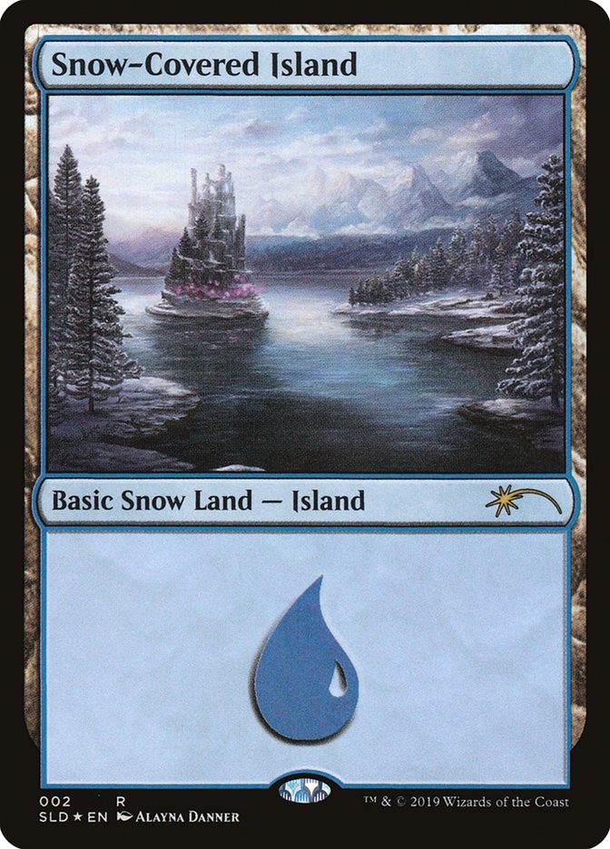 Snow-Covered Island (Secret Lair) Near Mint Foil