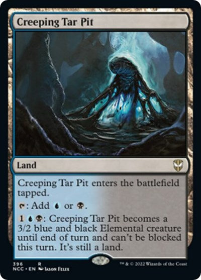 Creeping Tar Pit (Commander: Streets of New Capenna) Near Mint