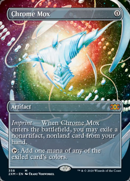 Chrome Mox (Borderless) (Double Masters) Near Mint Foil