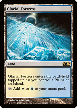 Glacial Fortress (Magic 2013 Core Set) Heavy Play Foil