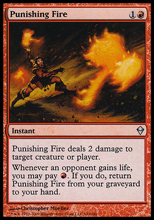 Punishing Fire (Zendikar) Medium Play Foil