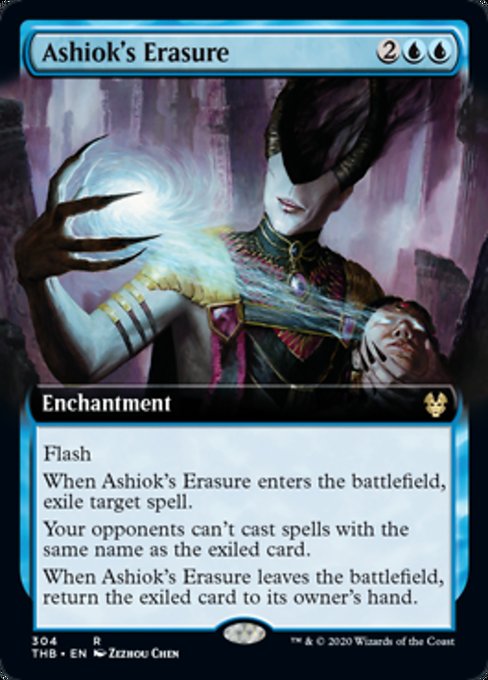 Ashiok's Erasure (Extended Art) (Theros Beyond Death) Light Play