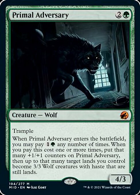 Primal Adversary (Innistrad: Midnight Hunt) Near Mint