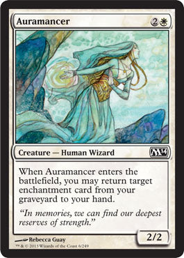 Auramancer (Magic 2014 Core Set) Light Play Foil