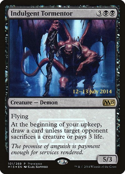 Indulgent Tormentor (Promos: Prerelease Cards) Medium Play Foil