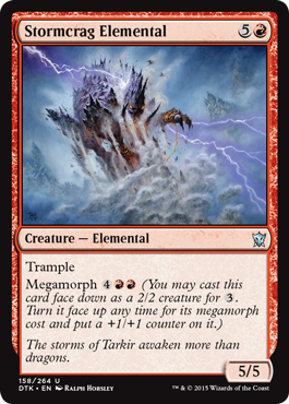 Stormcrag Elemental (Dragons of Tarkir) Heavy Play