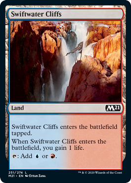 Swiftwater Cliffs (Magic 2021 Core Set) Near Mint