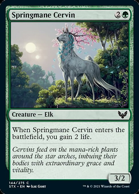 Springmane Cervin (Strixhaven) Near Mint Foil