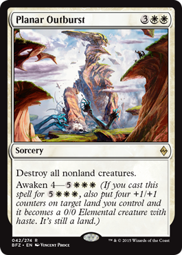 Planar Outburst (Battle for Zendikar) Near Mint