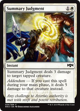 Summary Judgment (Ravnica Allegiance) Near Mint