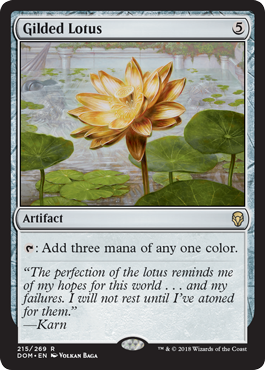 Gilded Lotus (Dominaria) Light Play