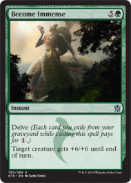 Become Immense (Khans of Tarkir) Heavy Play Foil