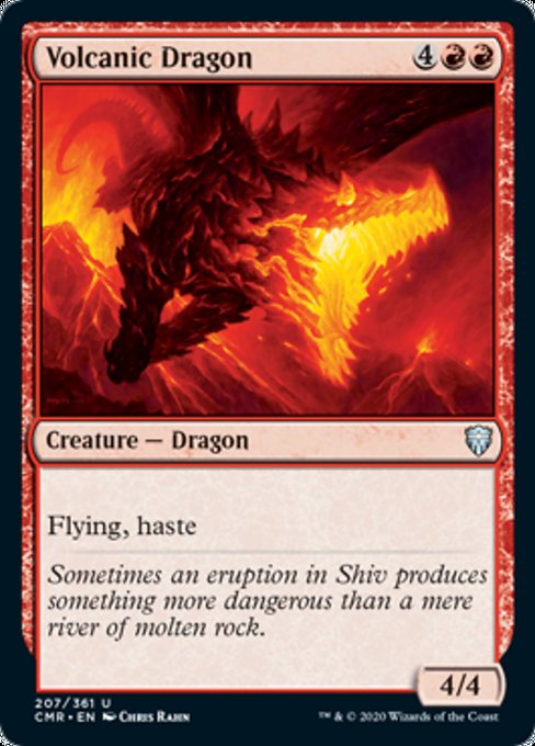 Volcanic Dragon (Commander Legends) Medium Play Foil
