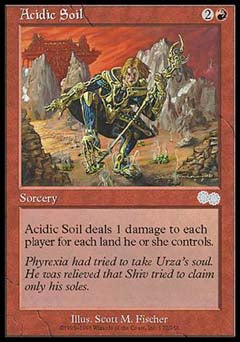 Acidic Soil (Urza's Saga) Light Play