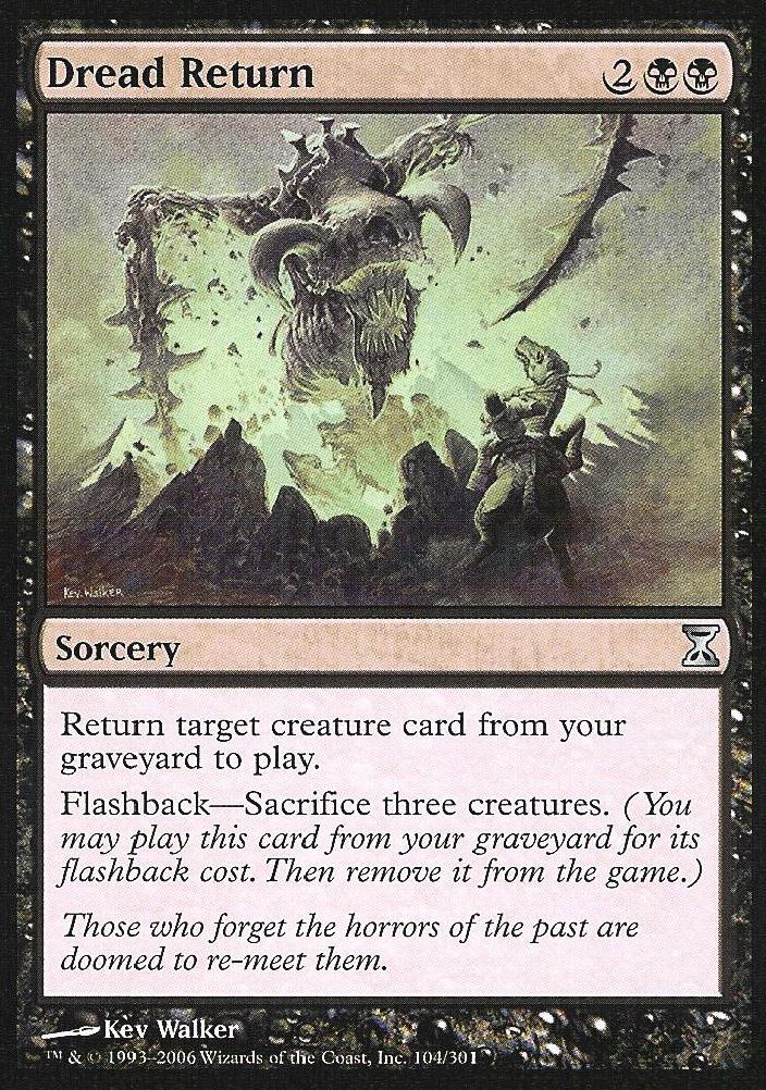 Dread Return (Time Spiral) Medium Play Foil