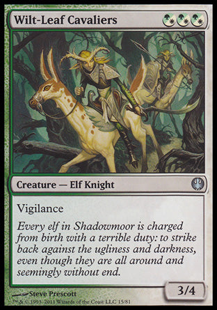 Wilt-Leaf Cavaliers (Duel Decks: Knights vs Dragons) Medium Play