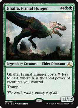 Ghalta, Primal Hunger (Rivals of Ixalan) Medium Play