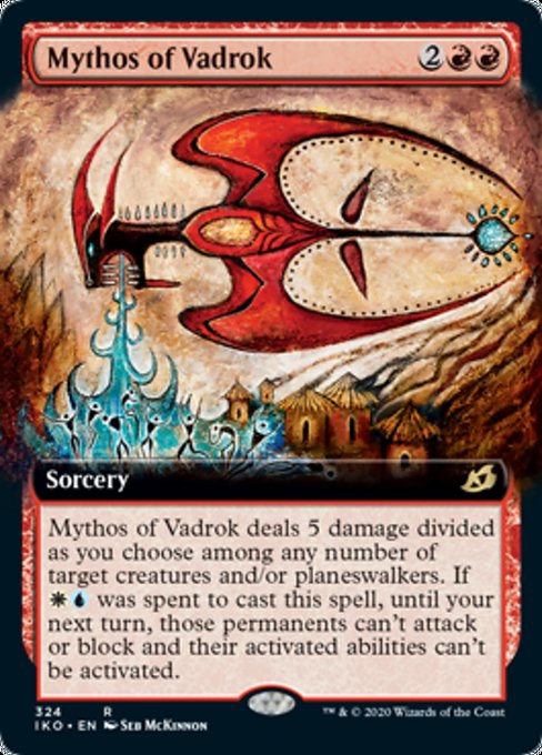 Mythos Of Vadrok (Extended Art) (Ikoria: Lair of Behemoths) Near Mint Foil