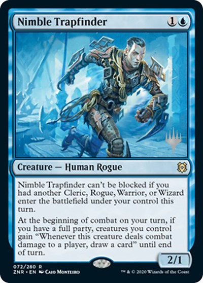 Nimble Trapfinder (Promo Pack: Zendikar Rising) Near Mint Foil