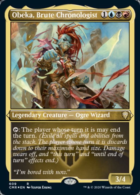 Obeka, Brute Chronologist (Foil Etched) (Commander Legends) Near Mint Foil