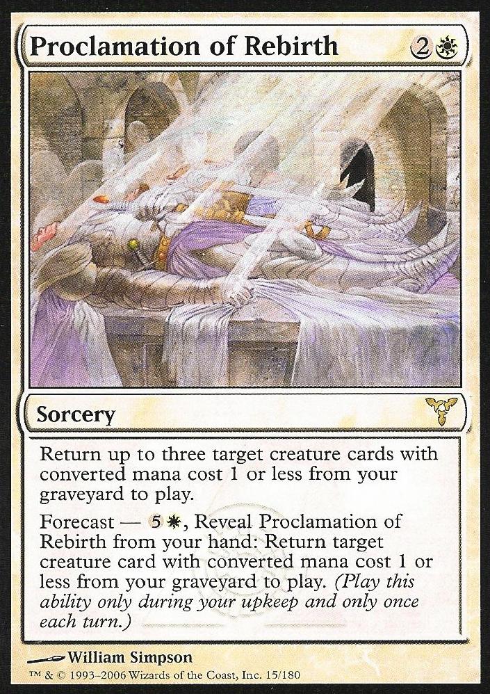 Proclamation of Rebirth (Dissension) Medium Play