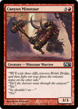 Canyon Minotaur (Magic 2013 Core Set) Medium Play