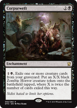 Corpseweft (Dragons of Tarkir) Light Play Foil