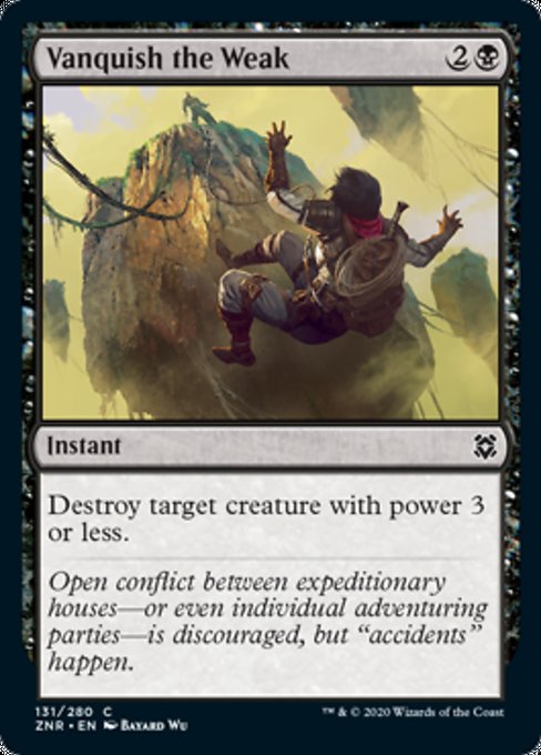 Vanquish the Weak (Zendikar Rising) Medium Play