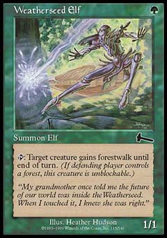 Weatherseed Elf (Urza's Legacy) Near Mint Foil